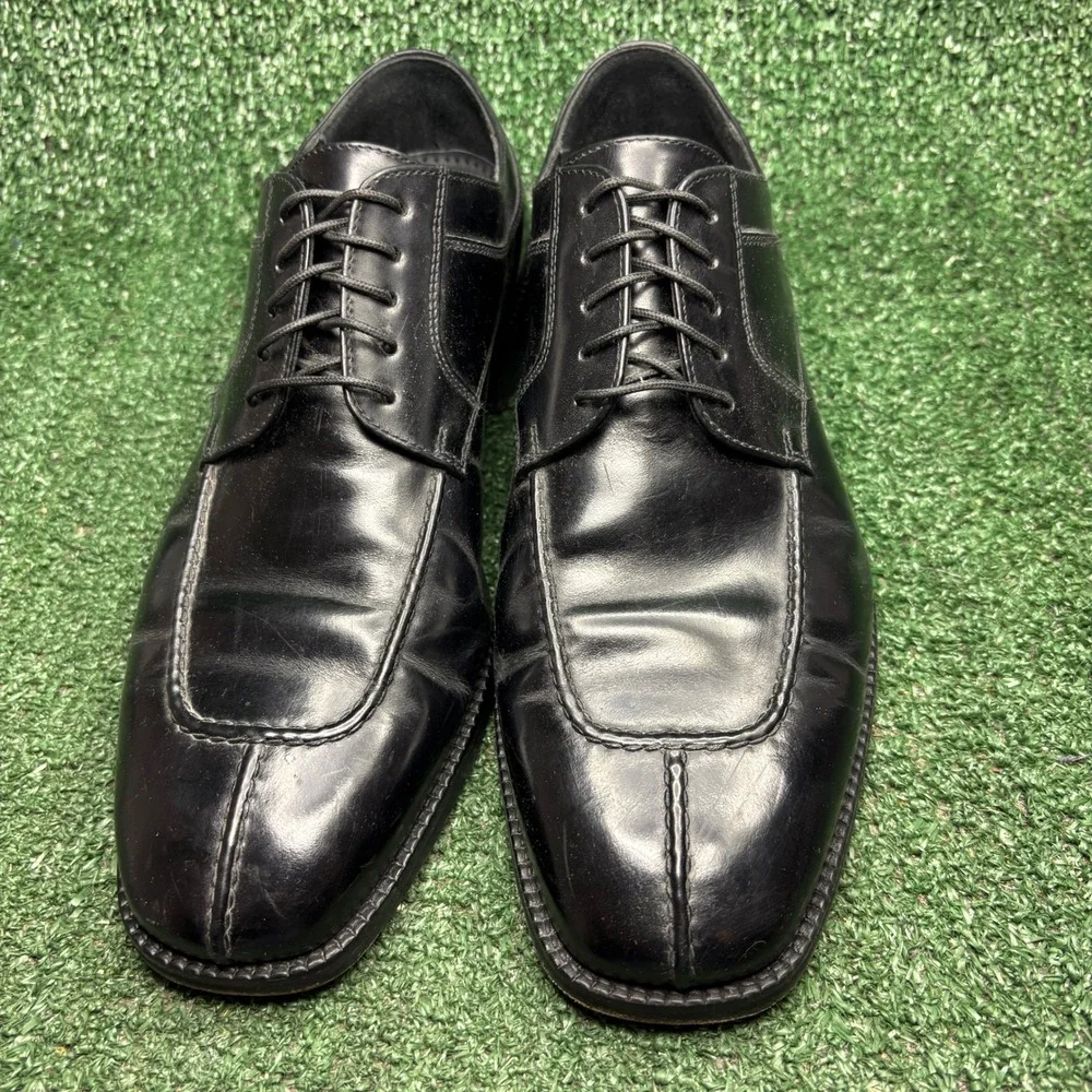 Cole Haan C04716 Split Toe Derby Leather Classic Oxford Dress Shoe Black Men 9.5